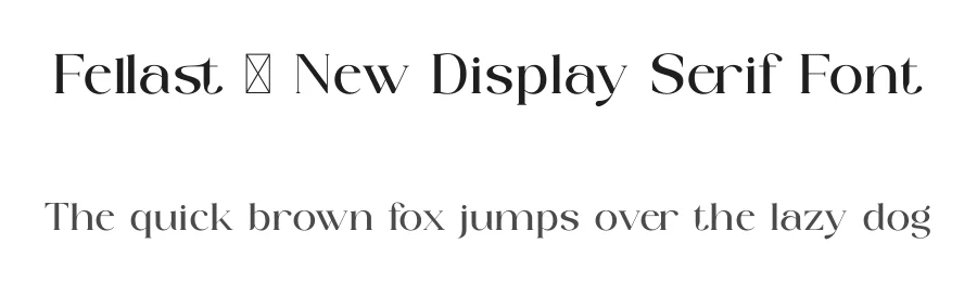 Fellast – New Display Serif Font by SURATMI — Decorative Font