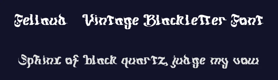 Fellaud – Vintage Blackletter Font by Dhabee — Blackletter Font — thumbnail 2