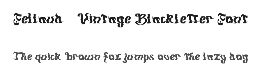 Fellaud – Vintage Blackletter Font by Dhabee — Blackletter Font