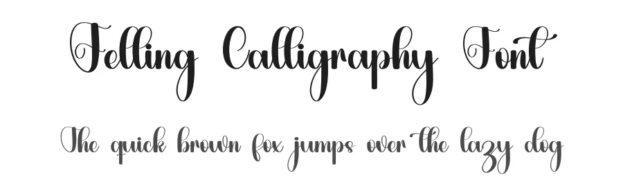 Felling Calligraphy Font by inermediaSTUDIO — Script Handwritten Font