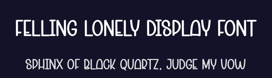 Felling Lonely Display Font by andikastudio — Display Font — thumbnail 2