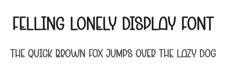 Felling Lonely Display Font by andikastudio — Display Font