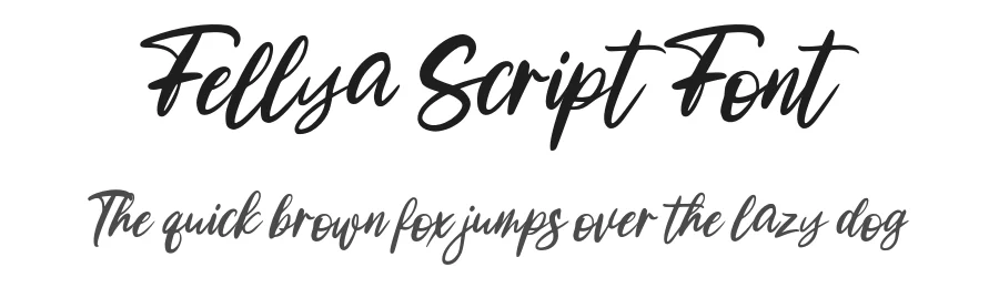 Fellya Script Font by stripesstudio — Script Handwritten Font