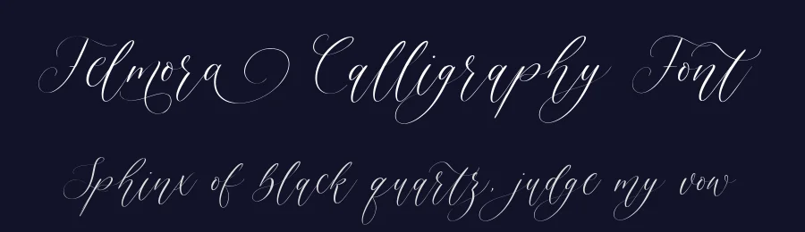 Felmora Calligraphy Font by balpirick — Script Handwritten Font — thumbnail 2