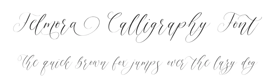 Felmora Calligraphy Font by balpirick — Script Handwritten Font