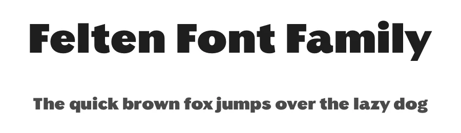 Felten Font Family by Mark Butchko — Sans Serif Font