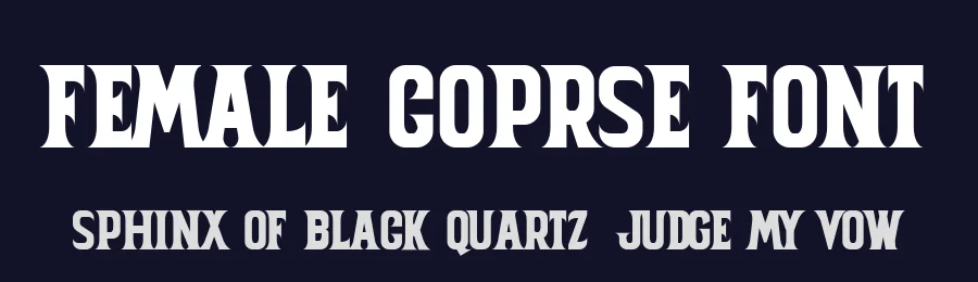 Female Coprse Font by afterthem Studio — Display Font — thumbnail 2