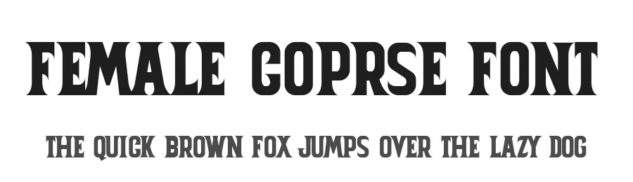 Female Coprse Font by afterthem Studio — Display Font