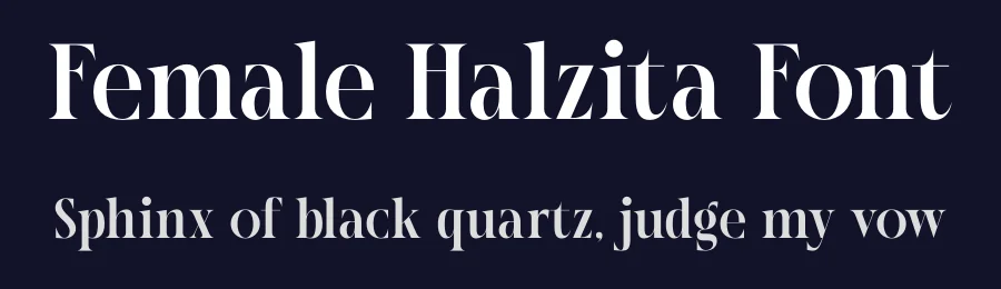Female Halzita Font by timelesstype.co — Display Font — thumbnail 2