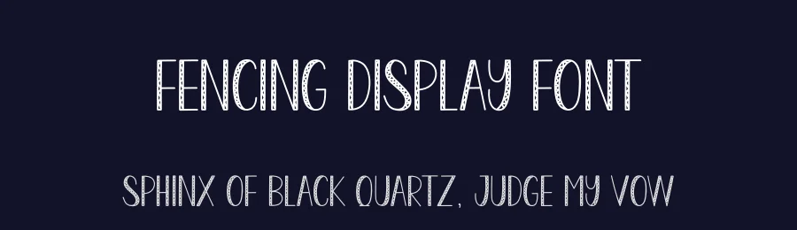 Fencing Display Font by andikastudio — Display Font — thumbnail 2