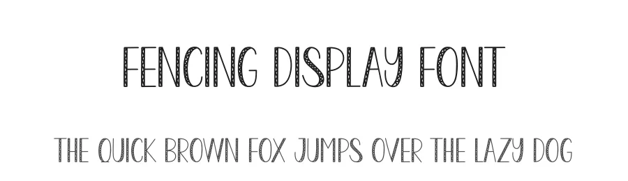 Fencing Display Font by andikastudio — Display Font