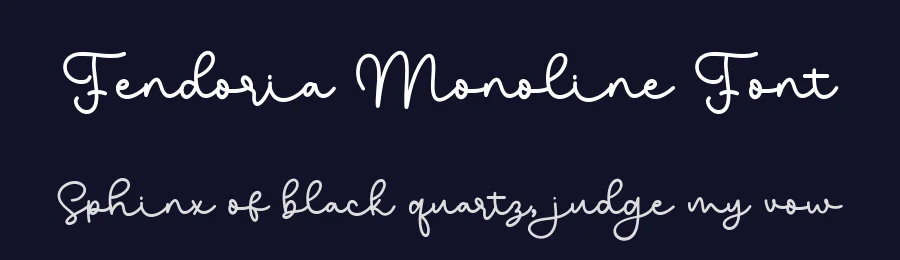 Fendoria Monoline Font by bearydsgn — Script Handwritten Font — thumbnail 2