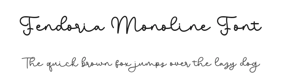 Fendoria Monoline Font by bearydsgn — Script Handwritten Font