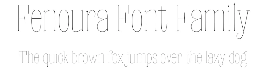 Fenoura Font Family by Propertype — Serif Font