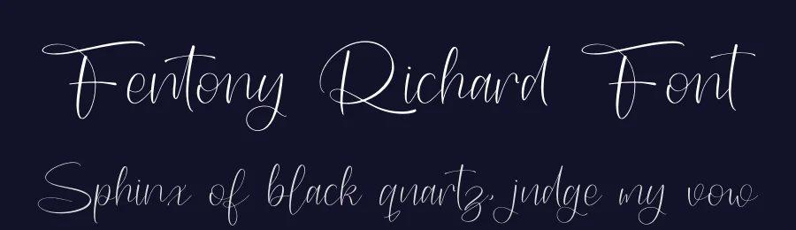 Fentony Richard Font by letterenastudios — Script Handwritten Font — thumbnail 2