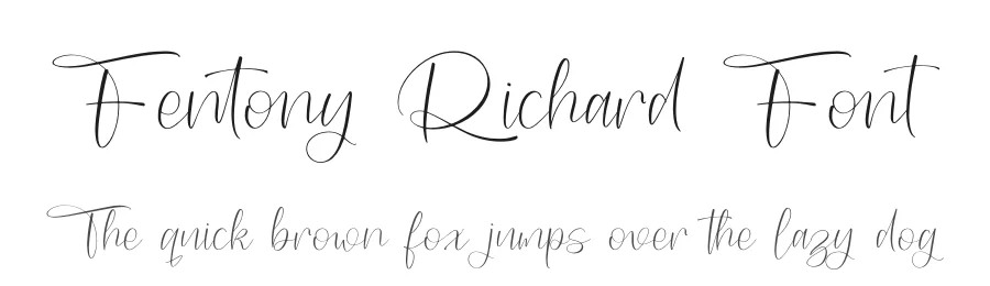 Fentony Richard Font by letterenastudios — Script Handwritten Font