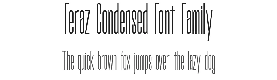 Feraz Condensed Font Family by Giulia Boggio — Sans Serif Font