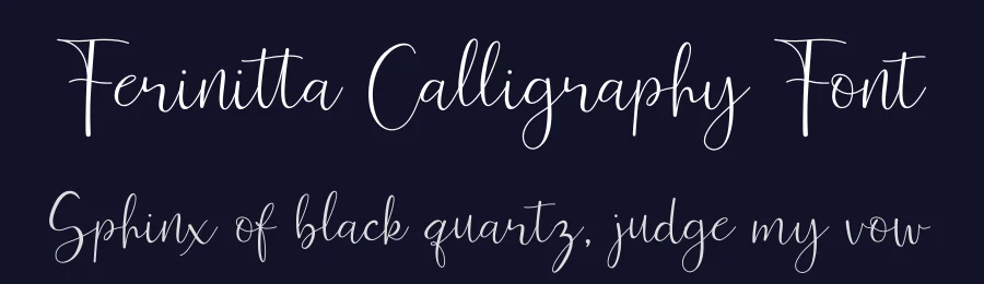 Ferinitta Calligraphy Font by Ef_Studio — Script Handwritten Font — thumbnail 2