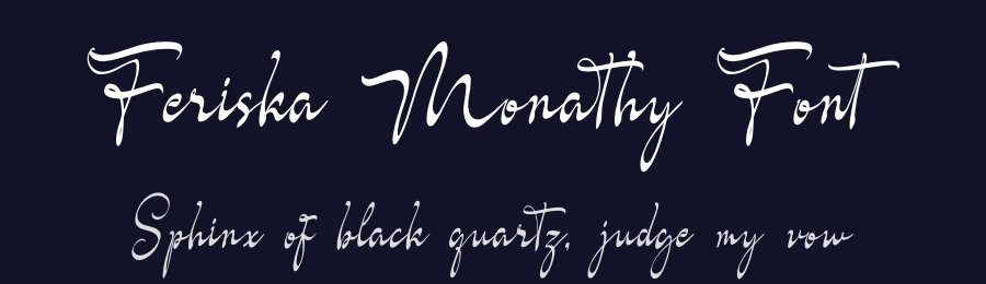 Feriska Monathy Font by Denustudios — Script Handwritten Font — thumbnail 2