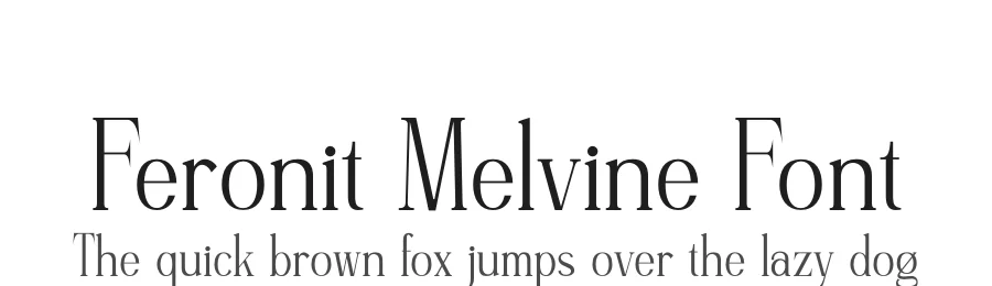 Feronit Melvine Font by SlideShoot — Serif Font