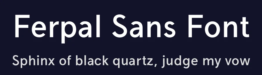 Ferpal Sans Font by Silvia Fernández Palomar — Sans Serif Font — thumbnail 2