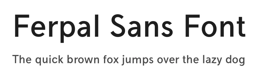 Ferpal Sans Font by Silvia Fernández Palomar — Sans Serif Font