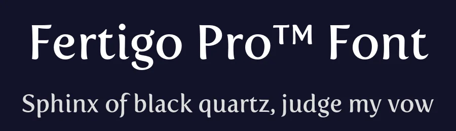 Fertigo Pro™ Font by exljbris — Display Font — thumbnail 2