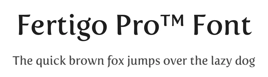 Fertigo Pro™ Font by exljbris — Display Font