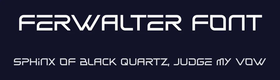 Ferwalter Font by albert_kalingga — Display Font — thumbnail 2