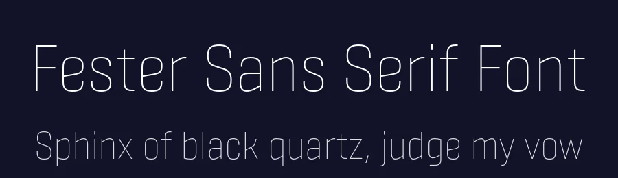 Fester Sans Serif Font by Fontfabric — Sans Serif Font — thumbnail 2