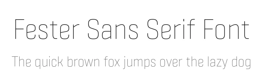 Fester Sans Serif Font by Fontfabric — Sans Serif Font
