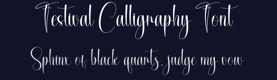 Festival Calligraphy Font by creativeletter — Script Handwritten Font — thumbnail 2