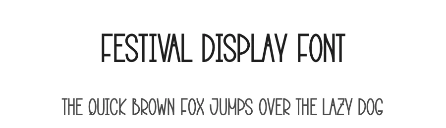 Festival Display Font by creativeletter — Display Font