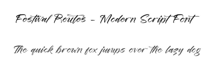 Festival Routes – Modern Script Font by stylishtype.co — Script Handwritten Font