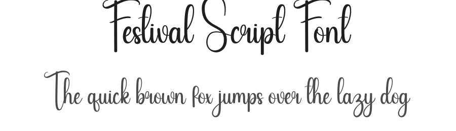 Festival Script Font by creativeletter — Script Handwritten Font