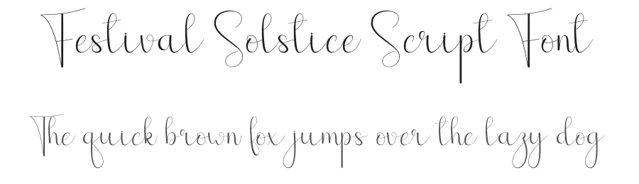 Festival Solstice Script Font by andikastudio — Script Handwritten Font