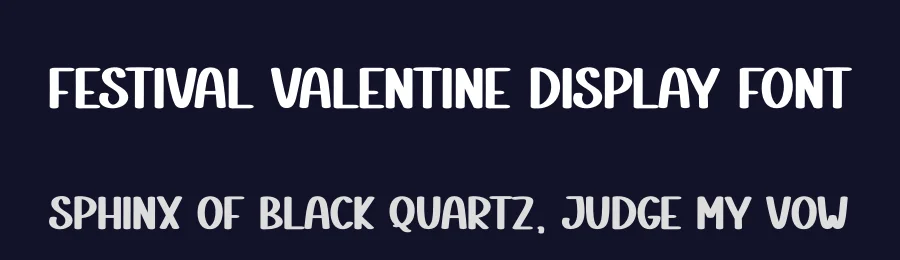 Festival Valentine Display Font by creativeletter — Display Font — thumbnail 2