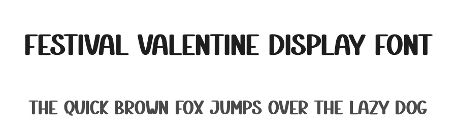 Festival Valentine Display Font by creativeletter — Display Font