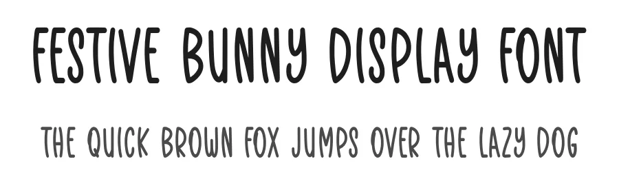 Festive Bunny Display Font by Craftedtype — Decorative Font