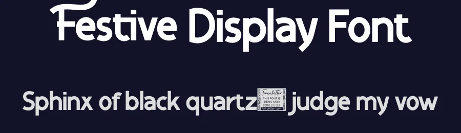 Festive Display Font by twinletter — Sans Serif Font — thumbnail 2