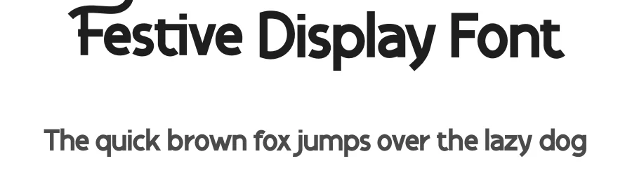Festive Display Font by twinletter — Sans Serif Font