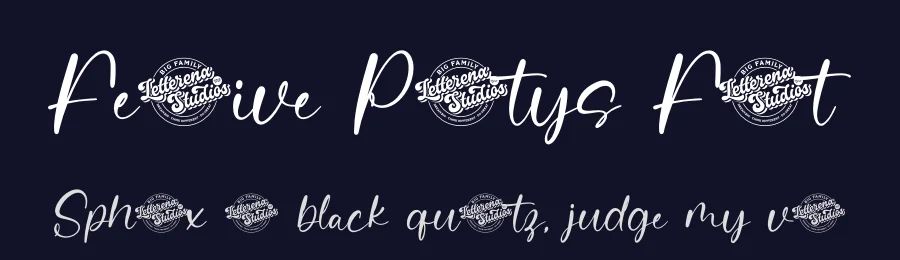 Festive Partys Font by letterenastudios — Script Handwritten Font — thumbnail 2