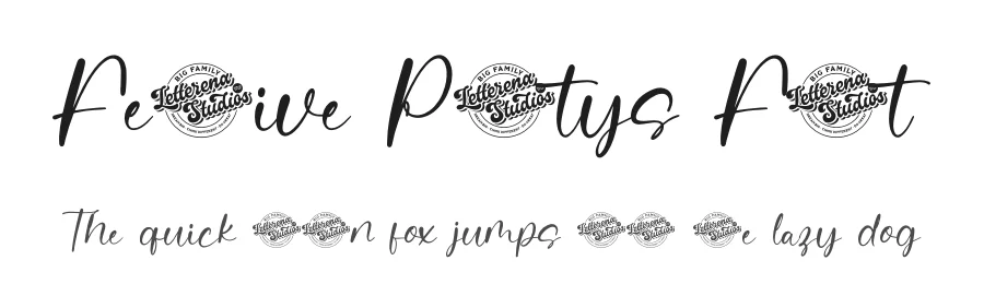 Festive Partys Font by letterenastudios — Script Handwritten Font