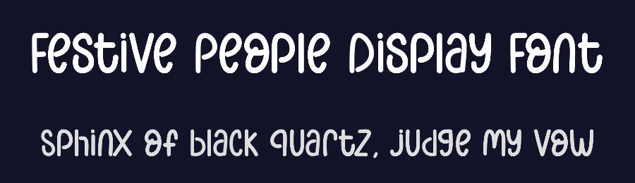 Festive People Display Font by Craftedtype — Decorative Font — thumbnail 2
