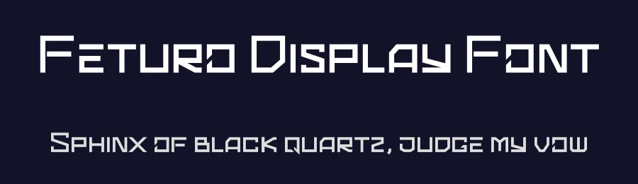 Feturo Display Font by embuntype — Display Font — thumbnail 2