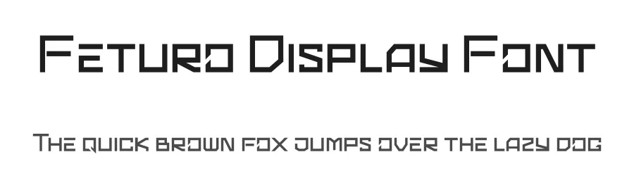 Feturo Display Font by embuntype β Display Font