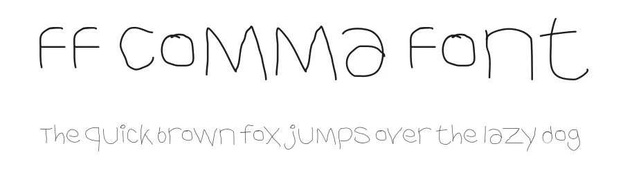 FF Comma Font by ffeeaarr — Decorative Font