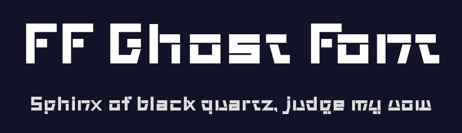 FF Ghost Font by ffeeaarr — Decorative Font — thumbnail 2