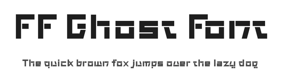 FF Ghost Font by ffeeaarr — Decorative Font