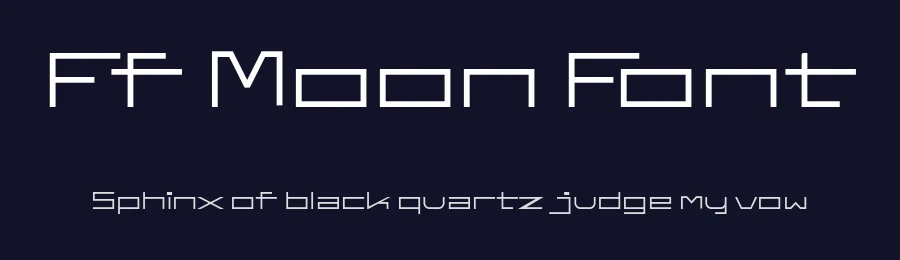 Ff Moon Font by ffeeaarr — Display Font — thumbnail 2